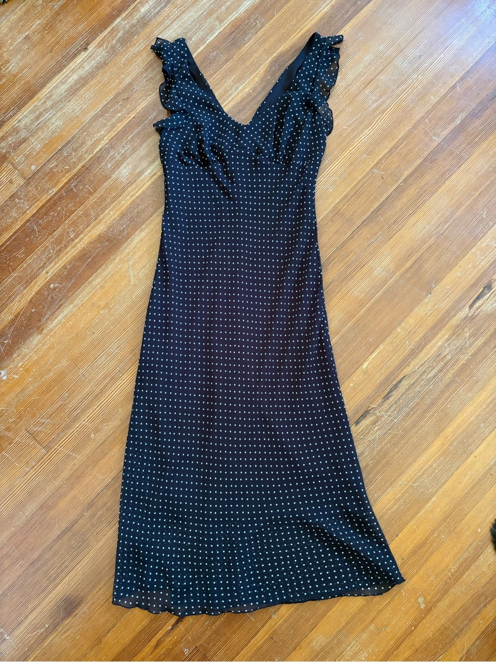 Vintage La Belle Polka Dot Midi Dress